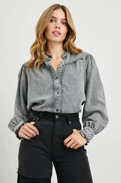 Alanna Shirt Black Acid