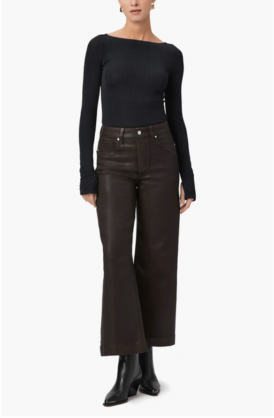 Anessa Coated Wide Leg Ankle Jeans