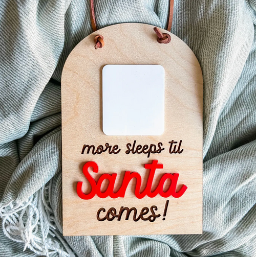 Santa Countdown sign
