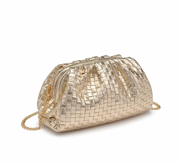 Tate Woven Clutch