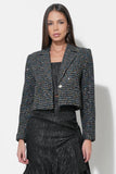 Vicky Tweed Cropped Blazer