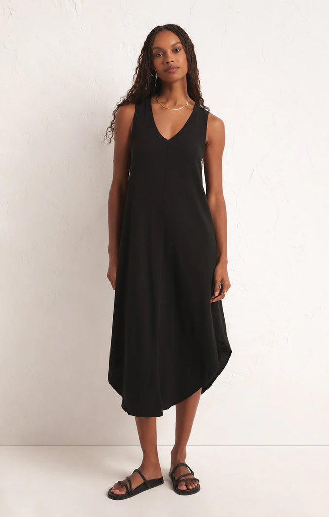 reverie midi dress REVERIE SLUB MIDI DRESS