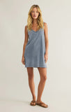 Sloane V-Neck Knit Denim Dress