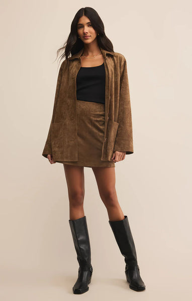 Ciera Suede Mini Skirt