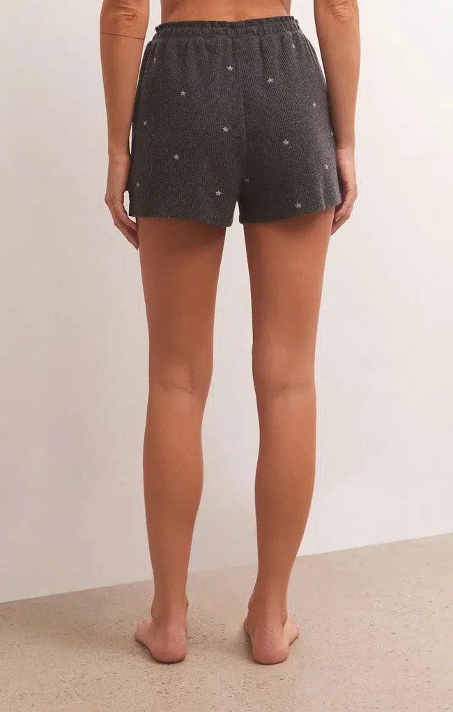 Cozy Days Star Short - Heather Black