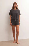 Cozy Days Star Short - Heather Black