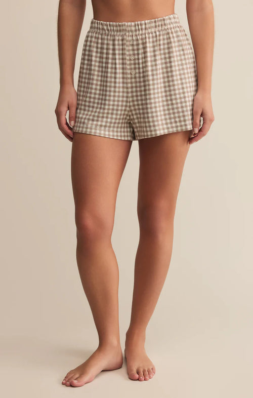 Maddie Gingham Short