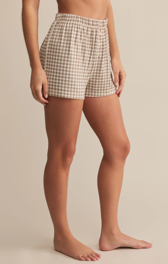 Maddie Gingham Short