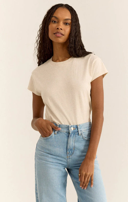 Modern Slub Tee - Light Oatmeal