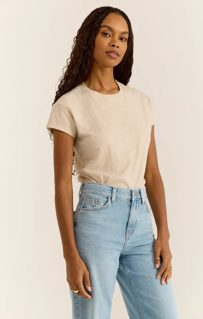 Modern Slub Tee - Light Oatmeal