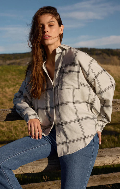 River Plaid Button Up