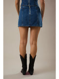 Low Waist Denim Skirt