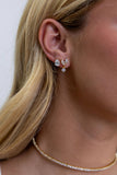 Pear Cut Studs: Gold