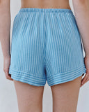 Banded Stripe Short - Coastal Stripe Wash