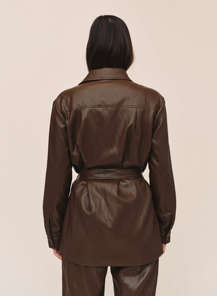 Belted Utility Jacket - Cappuccino