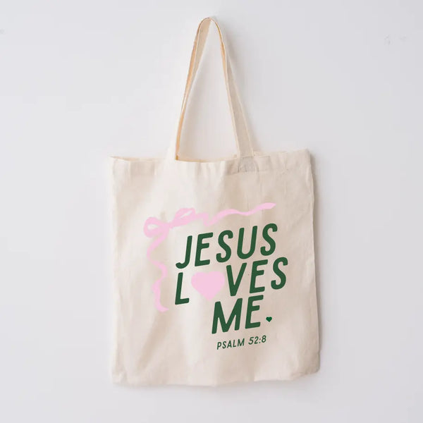 Jesus Loves Me Tote