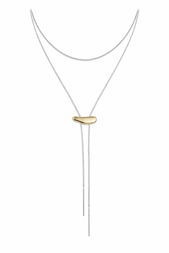 Two Tone Bolo Necklace: Two Tone
