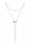 Two Tone Bolo Necklace: Two Tone