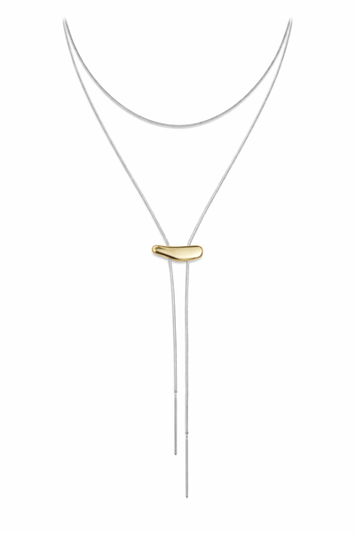 Two Tone Bolo Necklace: Two Tone