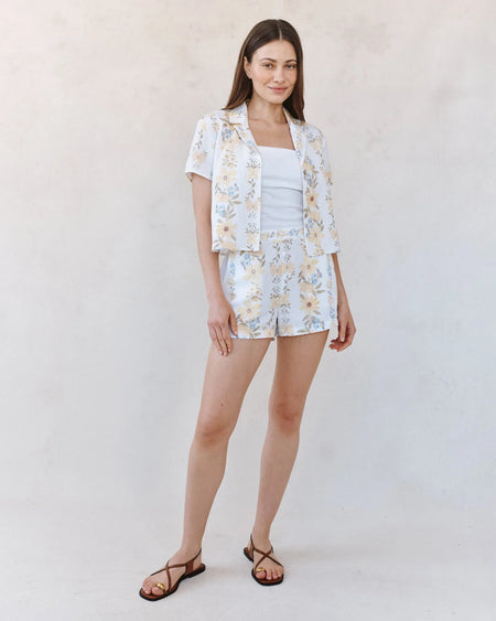 Woolen Plaid Mini Skirt