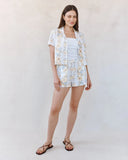 Catalina Short - Wildflower Stripes Print