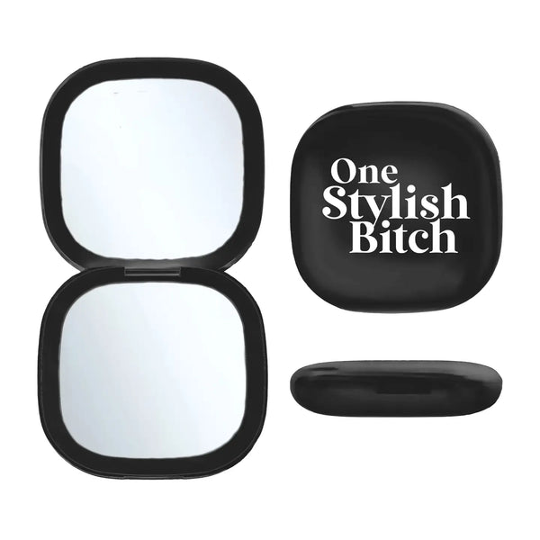 Led Compact Mirror (Black) - One Stylish Bitch