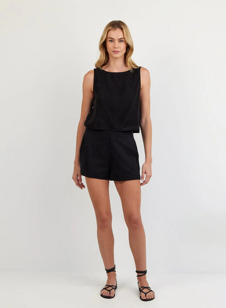 Catalina Clean Front Short - Vintage Black