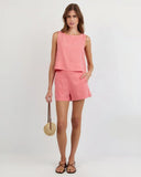 Catalina Clean Front Short - Wild Coral
