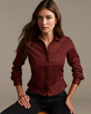 Fitted Button Down - Smoked Crimson