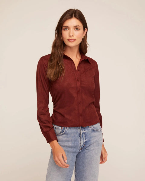 Fitted Button Down - Smoked Crimson