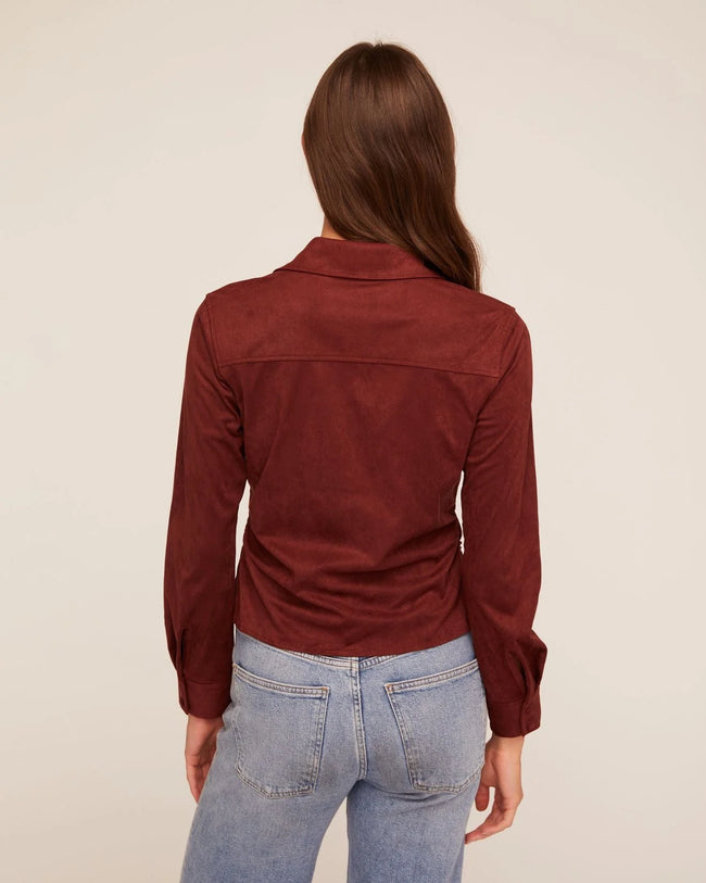 Fitted Button Down - Smoked Crimson