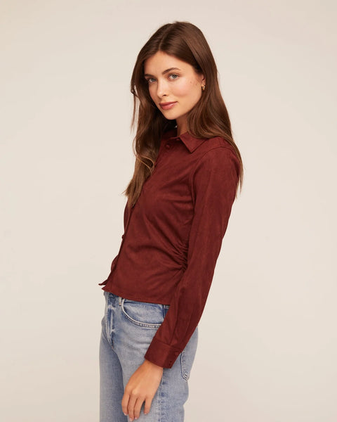 Fitted Button Down - Smoked Crimson