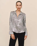 Danny Silver Distress Foil Button Down