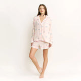 Good Life Long Sleeve Shortie PJ Set in Budding Butterflies