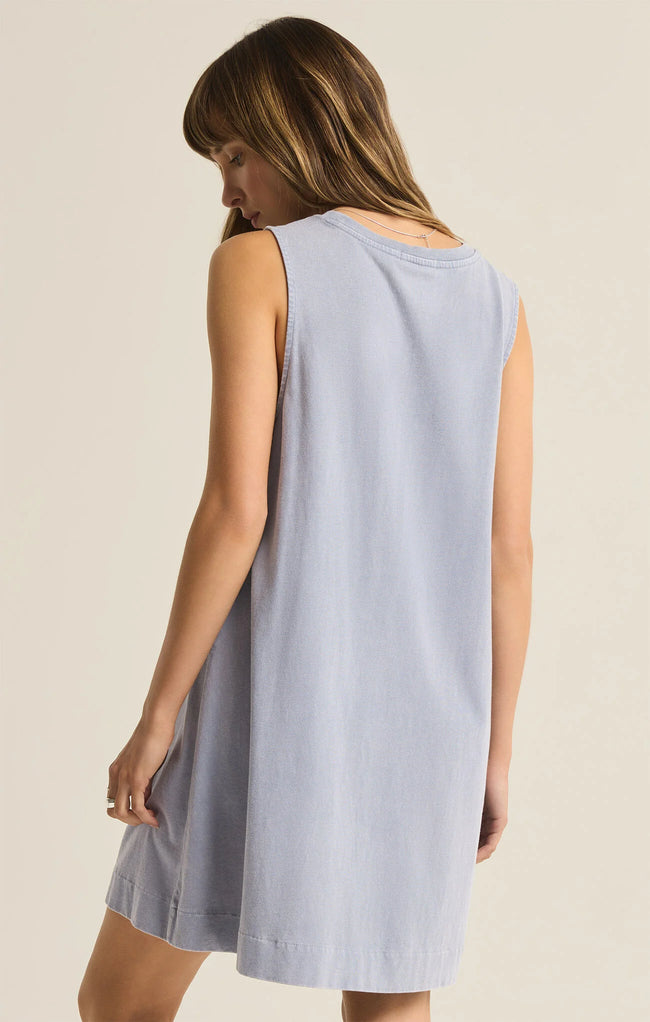 Sloane Dress Washed Indigo