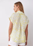 Linen Printed Button Down - Layered Spots Print