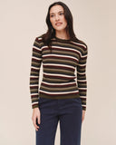 Long Sleeve Crew Tee - Harvest Stripe