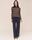 Long Sleeve Crew Tee - Harvest Stripe