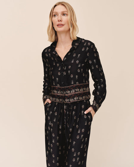 Mixed Layered Sweater - Vintage Black