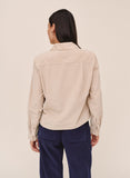 Long Sleeve Patch Pocket Work Shirt - Oat