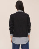 Mixed Layered Sweater - Vintage Black