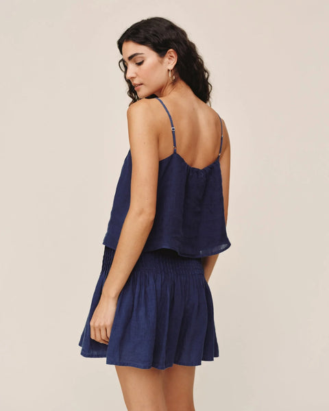 Pintuck Camisole - Nautical Night