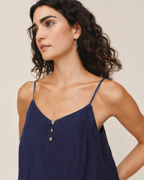 Pintuck Camisole - Nautical Night