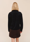 Seamed Pocket Shacket - Black