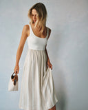 Sleeveless Knit Combo Dress