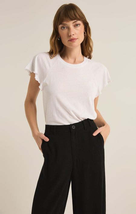 Asher V-Neck Tee - Putty