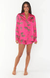 Early Riser PJ Set - Fuschia Feline Fine Silky