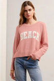 Sienna Beach Sweater - Champagne Blush