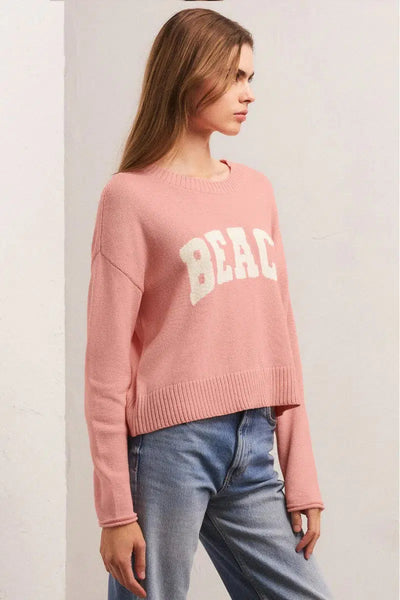 Sienna Beach Sweater - Champagne Blush