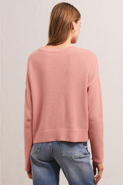 Sienna Beach Sweater - Champagne Blush